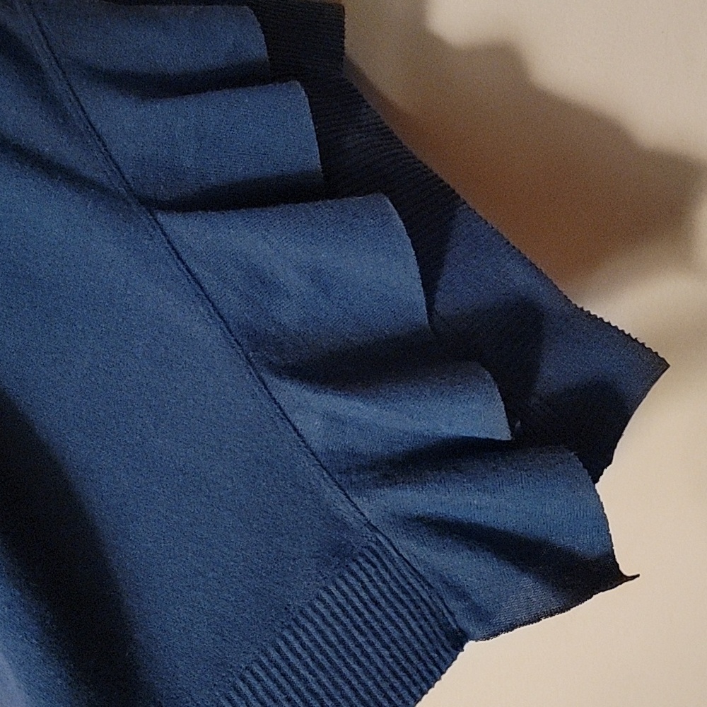 1. STATE Lunar Navy Asymmestrical Hem Sweater NWT SIZE SMALL - Picture 2 of 7